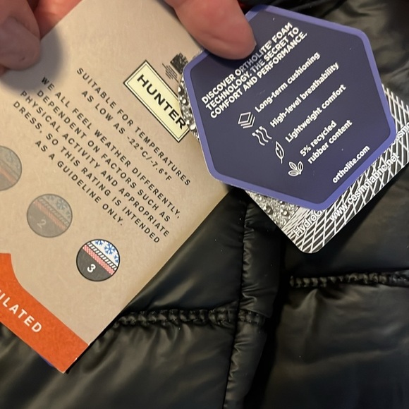 Free People x Hunter Original Insulated Tall Snow Boots Size 8 NWT - Picture 11 of 12